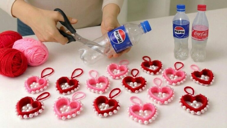 Cette astuce en recyclant des bouteilles transforme des fils en bijoux irrésistibles…