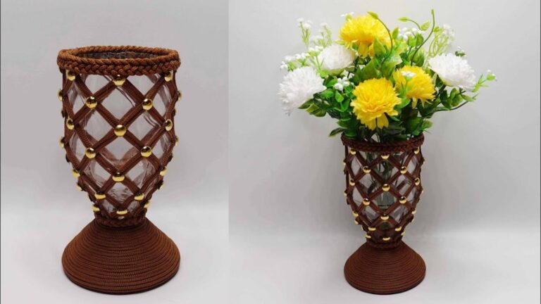 Une idée toute simple pour transformer vos bouteilles en vases magnifiques…