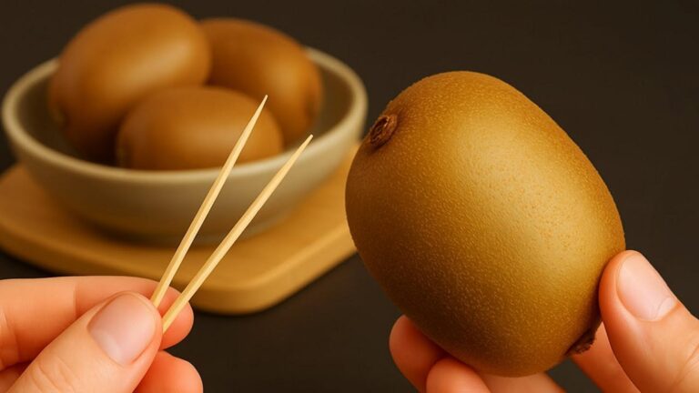 Cette astuce étonnante transforme la façon de peler un kiwi… fini le désordre et les doigts collants !
