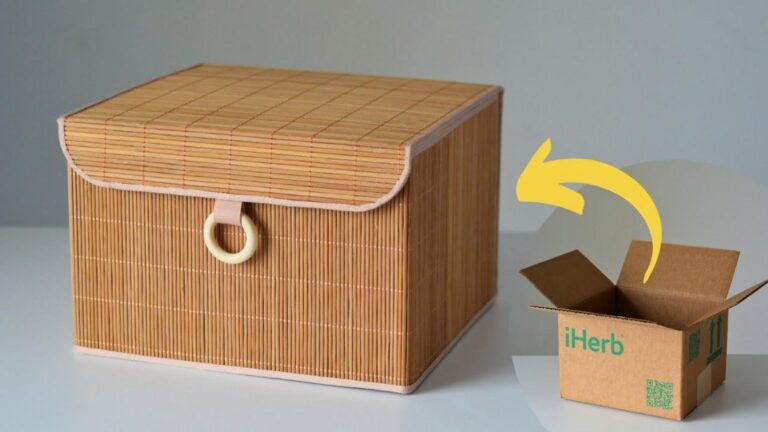 Une idée toute simple pour transformer une boîte en panier de rangement stylé…