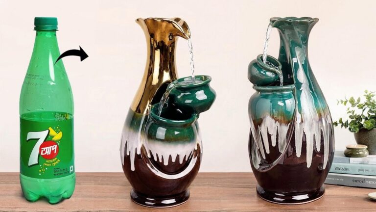 Cette méthode simple transforme une bouteille en une magnifique cascade décorative…
