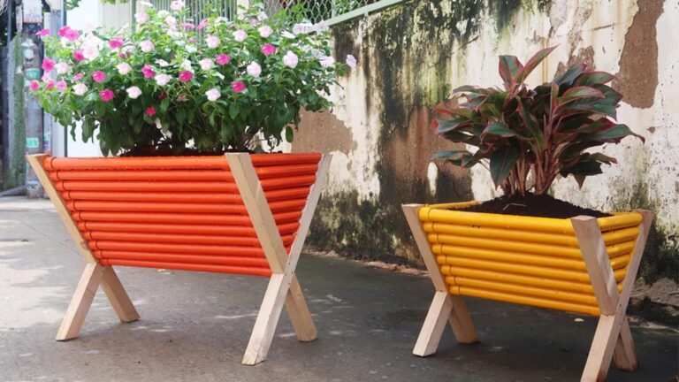Cette méthode simple transforme vos vieux tuyaux PVC en pots de fleurs uniques…