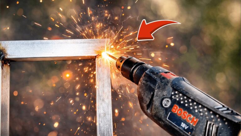 Transformez votre perceuse en soudeuse métal : 1 astuce incroyable à découvrir !