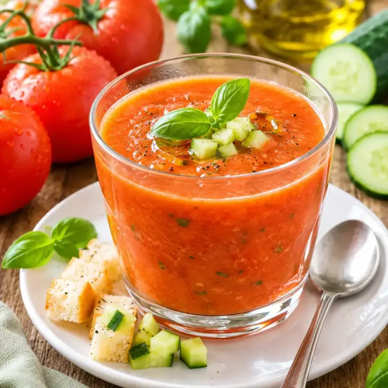 Recette Gaspacho Tomate-Concombre : Soupe Froide Légère pour l&rsquo;Été