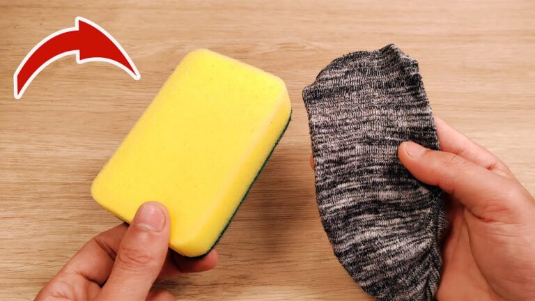 Transformez une éponge avec une chaussette : 5 astuces surprenantes à découvrir !