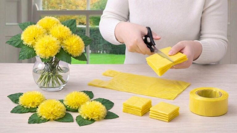 5 idées déco : créez des fleurs magnifiques avec un simple sac plastique !