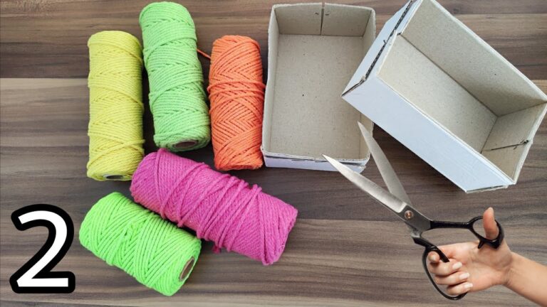 Transformez 2 cartons en belles paniers DIY faciles et astucieuses !