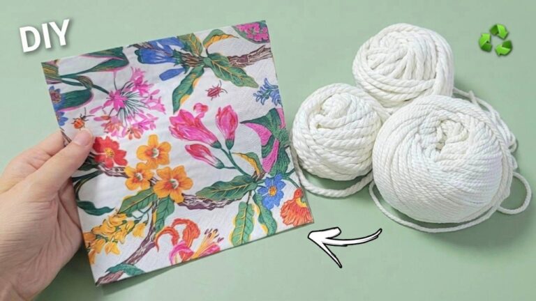 5 idées géniales pour créer soi-même des décorations avec des serviettes en papier !