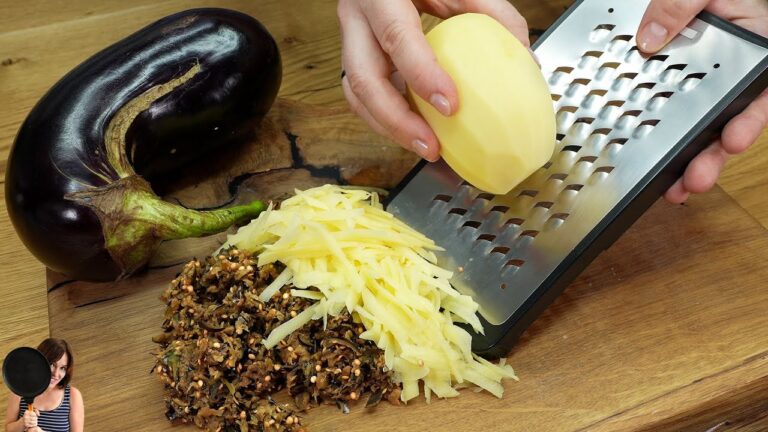 1 recette avec 1 pomme de terre et des aubergines qui remplace la viande !