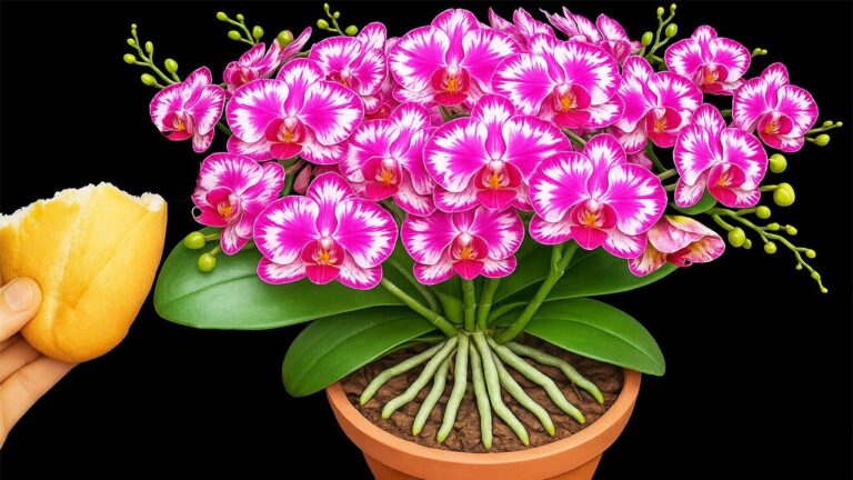 Faites fleurir vos orchidées : 1 astuce incroyable avec du pain !
