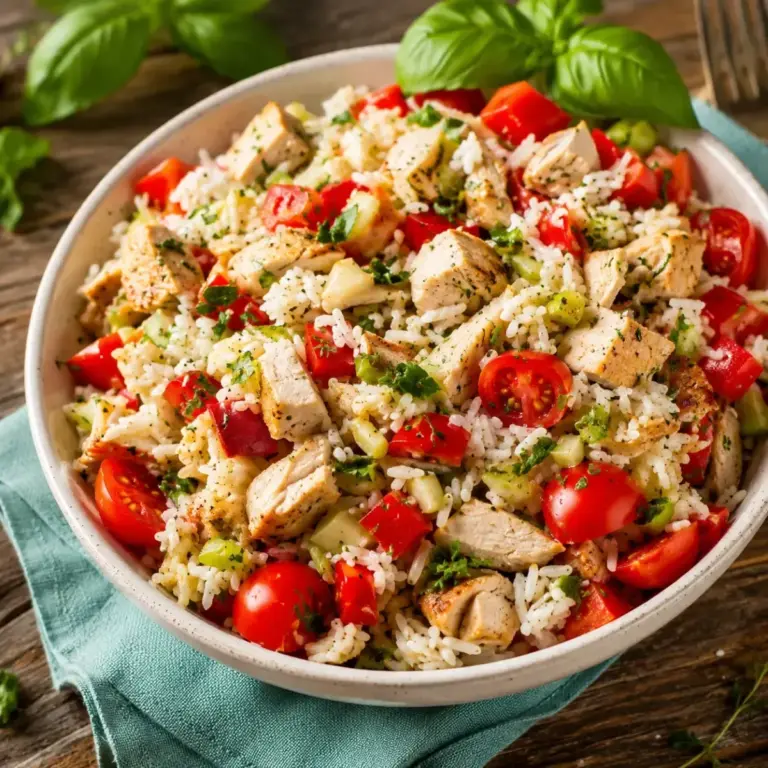 Salade de Riz au Poulet : Recette Simple et Délicieuse à Tester
